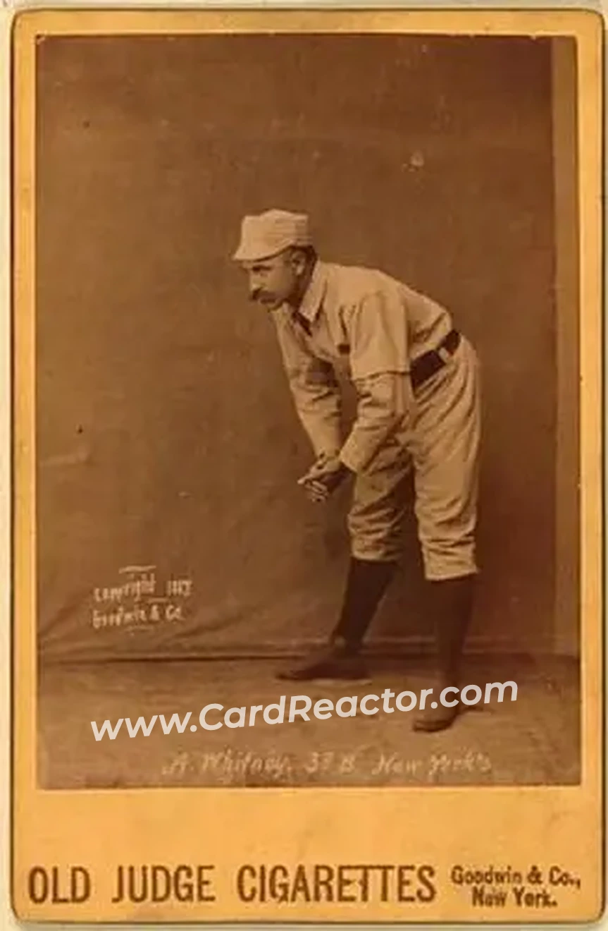 1887-89 Old Judge Cabinets (N173) #NNO - Art Whitney - New York Giants