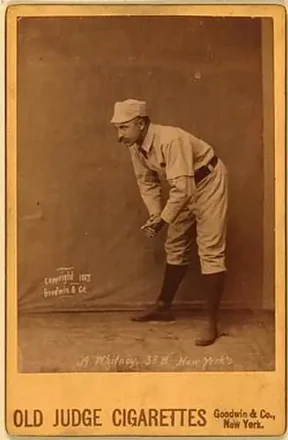 1887-89 Old Judge Cabinets (N173) #NNO - Art Whitney - New York Giants