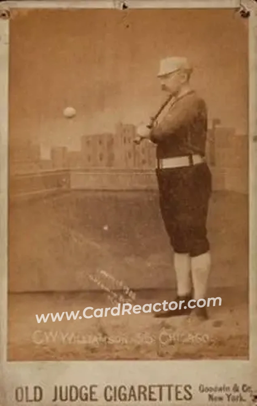 1887-89 Old Judge Cabinets (N173) #NNO - Ned Williamson - Chicago White Stockings