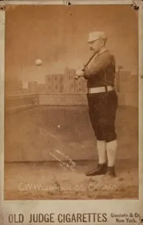 1887-89 Old Judge Cabinets (N173) #NNO - Ned Williamson - Chicago White Stockings
