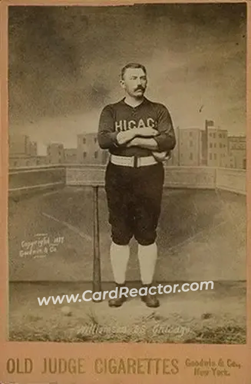 1887-89 Old Judge Cabinets (N173) #NNO - Ned Williamson - Chicago White Stockings