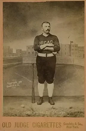 1887-89 Old Judge Cabinets (N173) #NNO - Ned Williamson - Chicago White Stockings