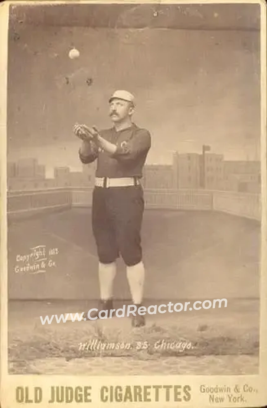 1887-89 Old Judge Cabinets (N173) #NNO - Ned Williamson - Chicago White Stockings