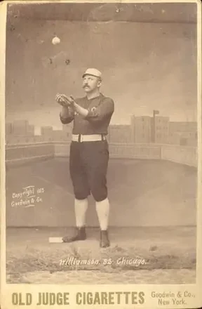 1887-89 Old Judge Cabinets (N173) #NNO - Ned Williamson - Chicago White Stockings