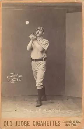 1887-89 Old Judge Cabinets (N173) #NNO - George Wood - Philadelphia Quakers