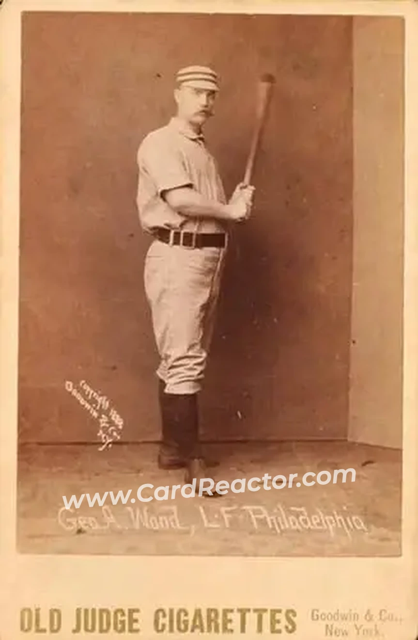 1887-89 Old Judge Cabinets (N173) #NNO - George Wood - Philadelphia Quakers