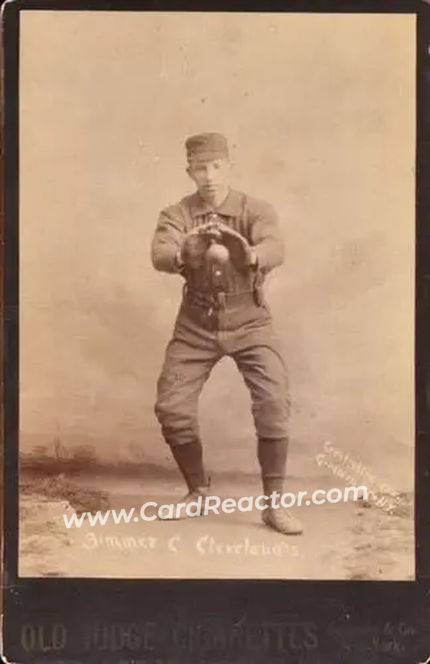 1887-89 Old Judge Cabinets (N173) #NNO - Chief Zimmer - Cleveland Blues