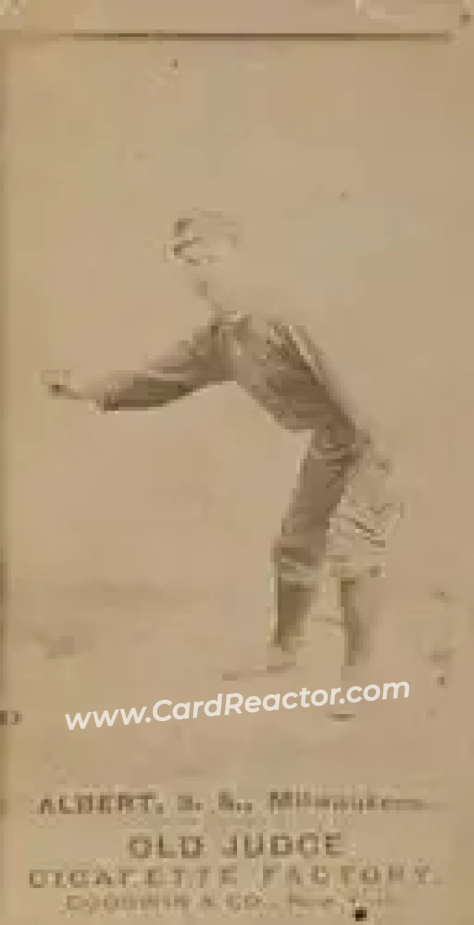 1887-90 Old Judge (N172) #NNO - Gus Alberts - Milwaukee Cream Citys