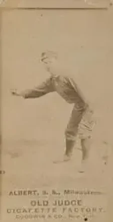 1887-90 Old Judge (N172) #NNO - Gus Alberts - Milwaukee Cream Citys