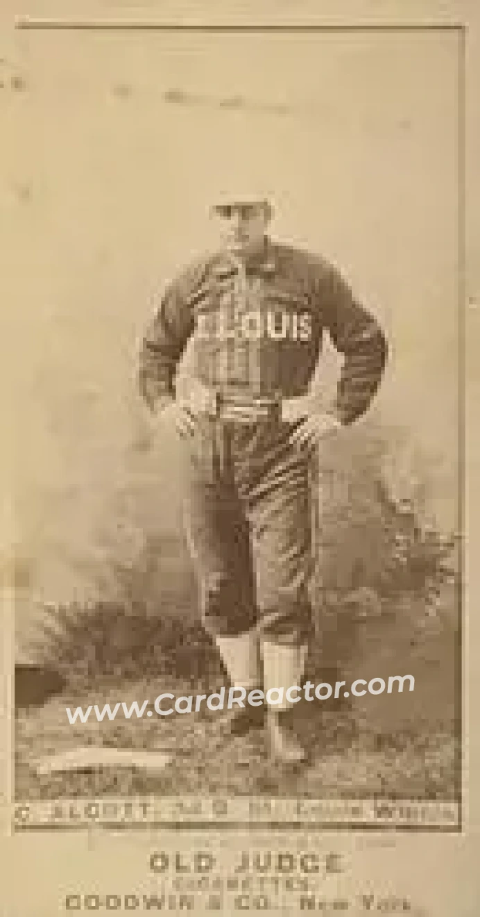 1887-90 Old Judge (N172) #NNO - Charles Alcott - St. Louis Whites - Front 1887-90 Old Judge (N172) #NNO - Charles Alcott - St. Louis Whites - Front