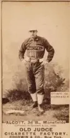 1887-90 Old Judge (N172) #NNO - Charles Alcott - Mansfield Pioneers
