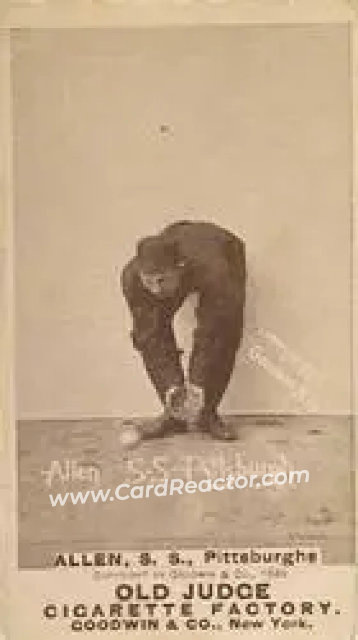 1887-90 Old Judge (N172) #NNO - Bob Allen - Pittsburgh Alleghenys - Front