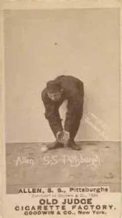 1887-90 Old Judge (N172) #NNO - Bob Allen - Pittsburgh Alleghenys