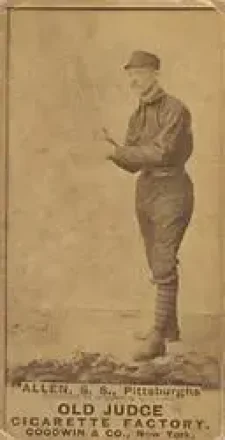 1887-90 Old Judge (N172) #NNO - Bob Allen - Pittsburgh Alleghenys
