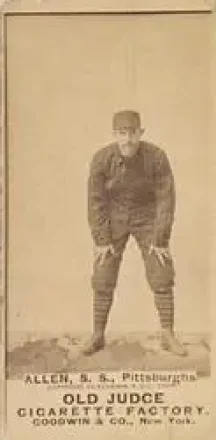 1887-90 Old Judge (N172) #NNO - Bob Allen - Pittsburgh Alleghenys