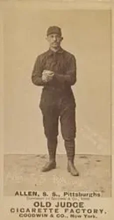1887-90 Old Judge (N172) #NNO - Bob Allen - Pittsburgh Alleghenys