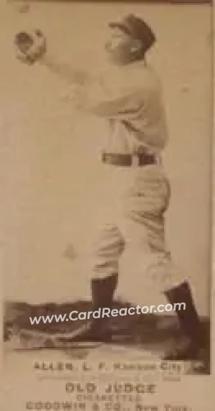 1887-90 Old Judge (N172) #NNO - Myron Allen - Kansas City Cowboys - Front 1887-90 Old Judge (N172) #NNO - Myron Allen - Kansas City Cowboys - Front