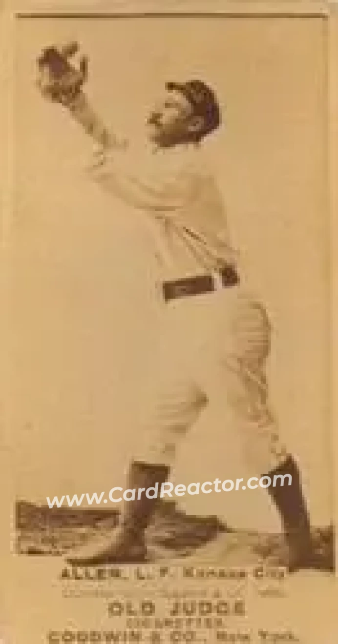 1887-90 Old Judge (N172) #NNO - Myron Allen - Kansas City Cowboys - Front 1887-90 Old Judge (N172) #NNO - Myron Allen - Kansas City Cowboys - Front