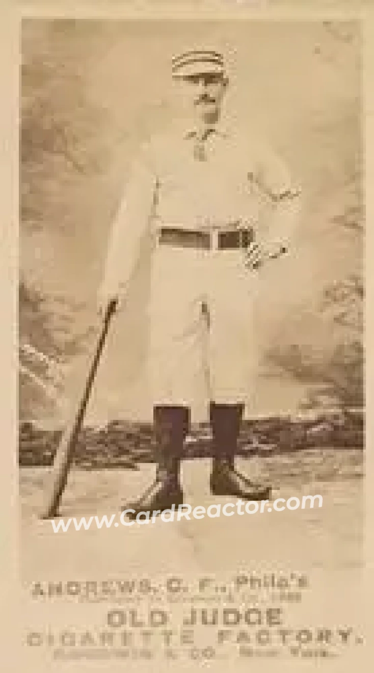 1887-90 Old Judge (N172) #NNO - Ed Andrews - Philadelphia Quakers