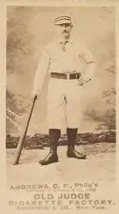 1887-90 Old Judge (N172) #NNO - Ed Andrews - Philadelphia Quakers