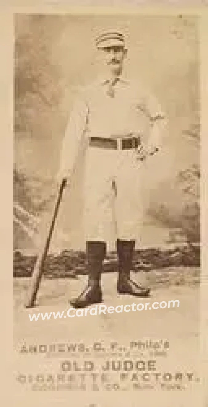 1887-90 Old Judge (N172) #NNO - Ed Andrews - Philadelphia Quakers