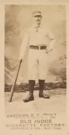 1887-90 Old Judge (N172) #NNO - Ed Andrews - Philadelphia Quakers