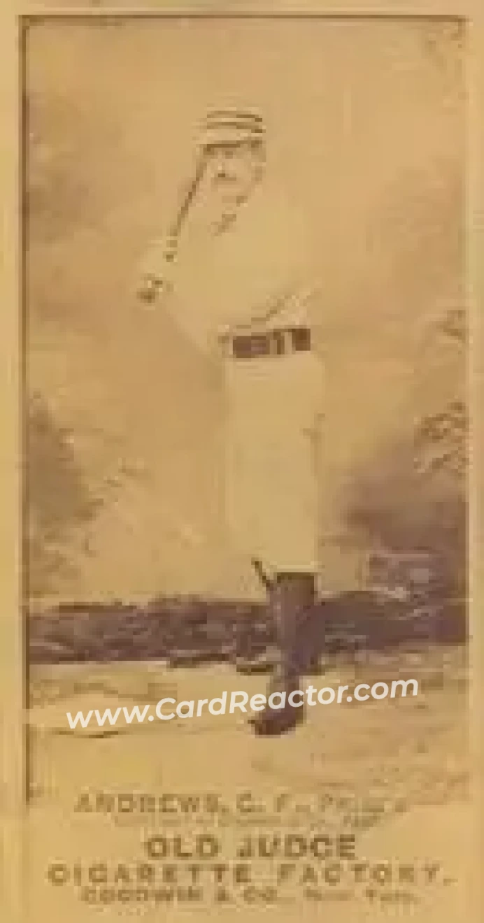 1887-90 Old Judge (N172) #NNO - Ed Andrews - Philadelphia Quakers