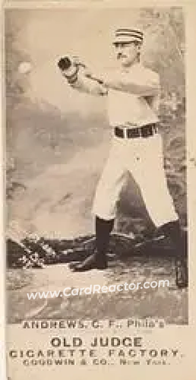 1887-90 Old Judge (N172) #NNO - Ed Andrews - Philadelphia Quakers