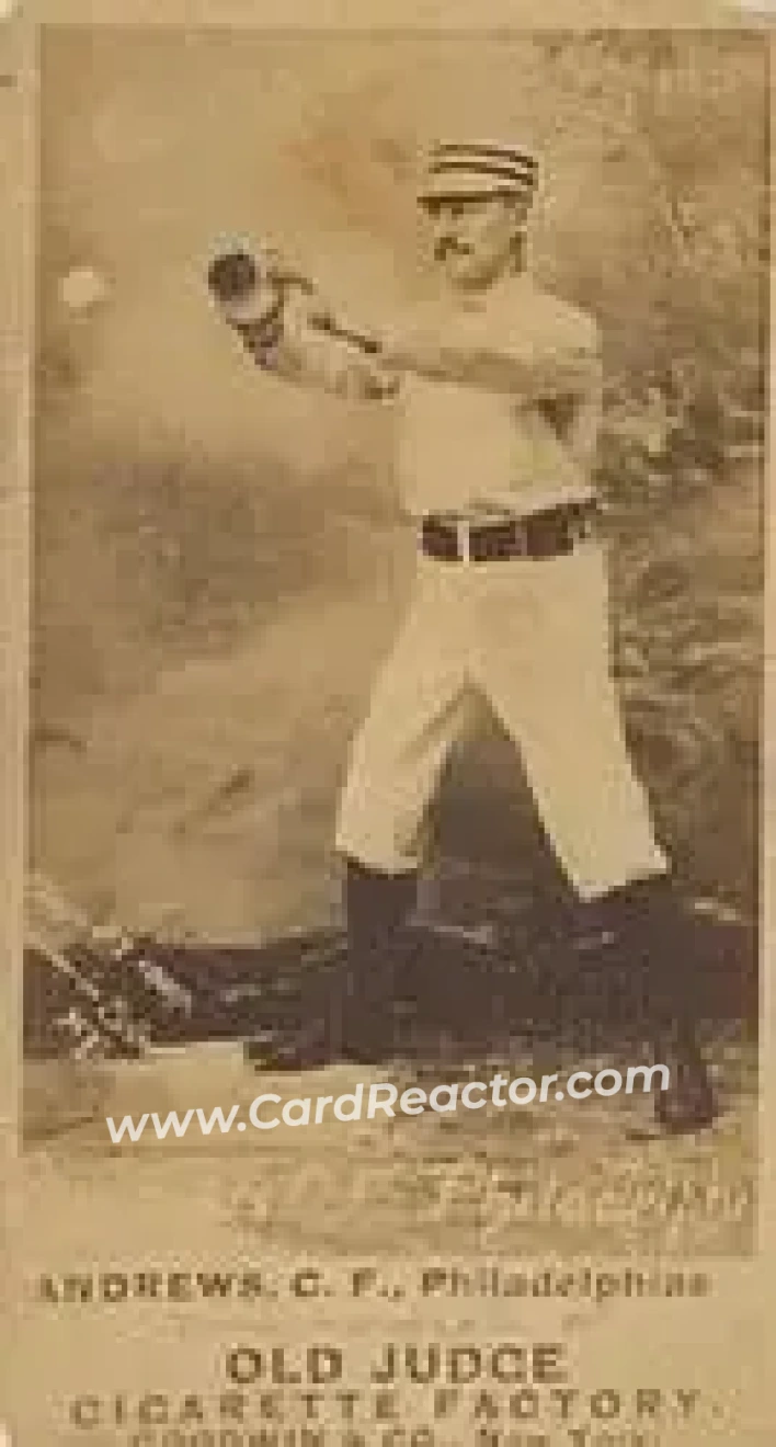 1887-90 Old Judge (N172) #NNO - Ed Andrews - Philadelphia Quakers