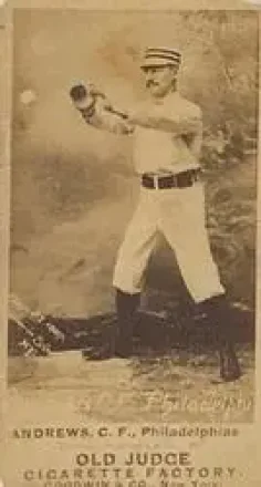 1887-90 Old Judge (N172) #NNO - Ed Andrews - Philadelphia Quakers