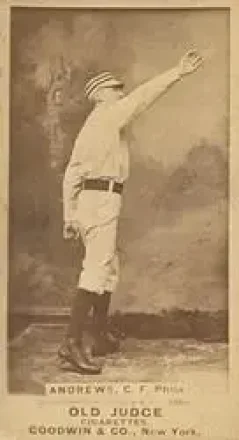 1887-90 Old Judge (N172) #NNO - Ed Andrews - Philadelphia Quakers