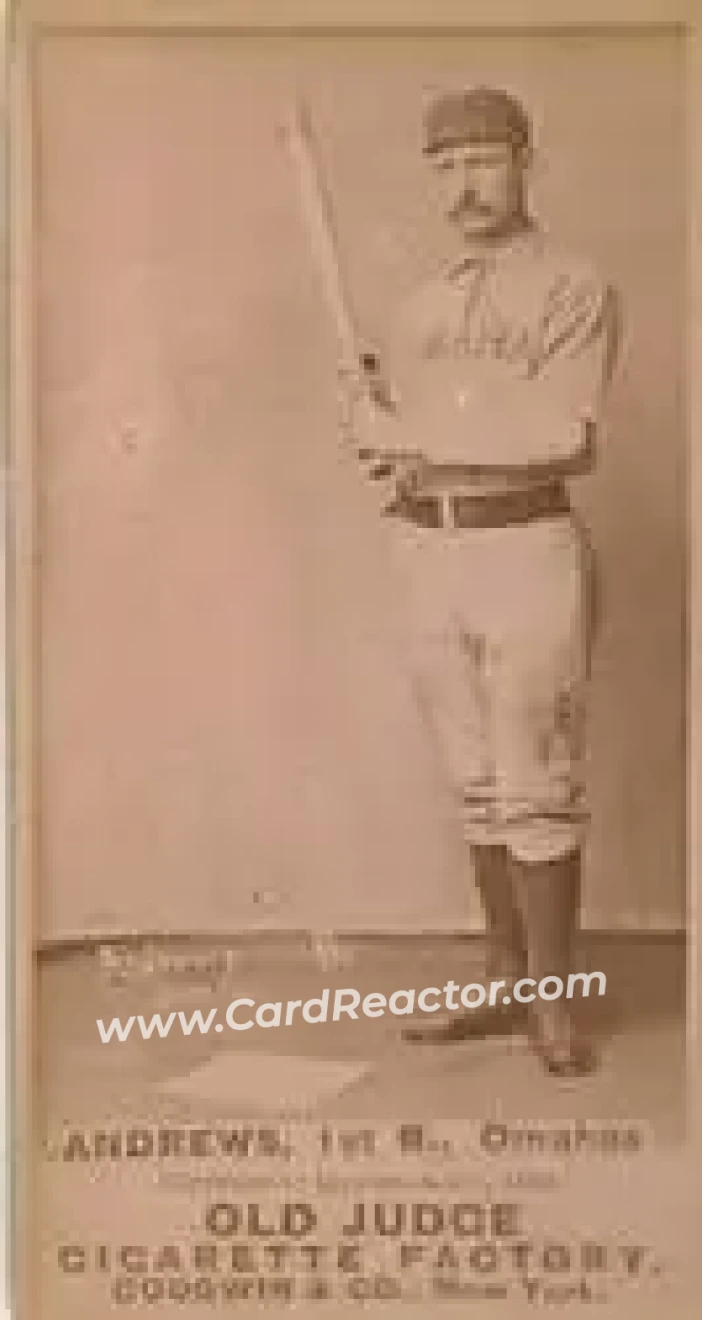 1887-90 Old Judge (N172) #NNO - Wally Andrews - Omaha Omahogs