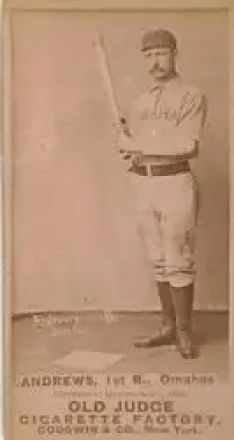 1887-90 Old Judge (N172) #NNO - Wally Andrews - Omaha Omahogs