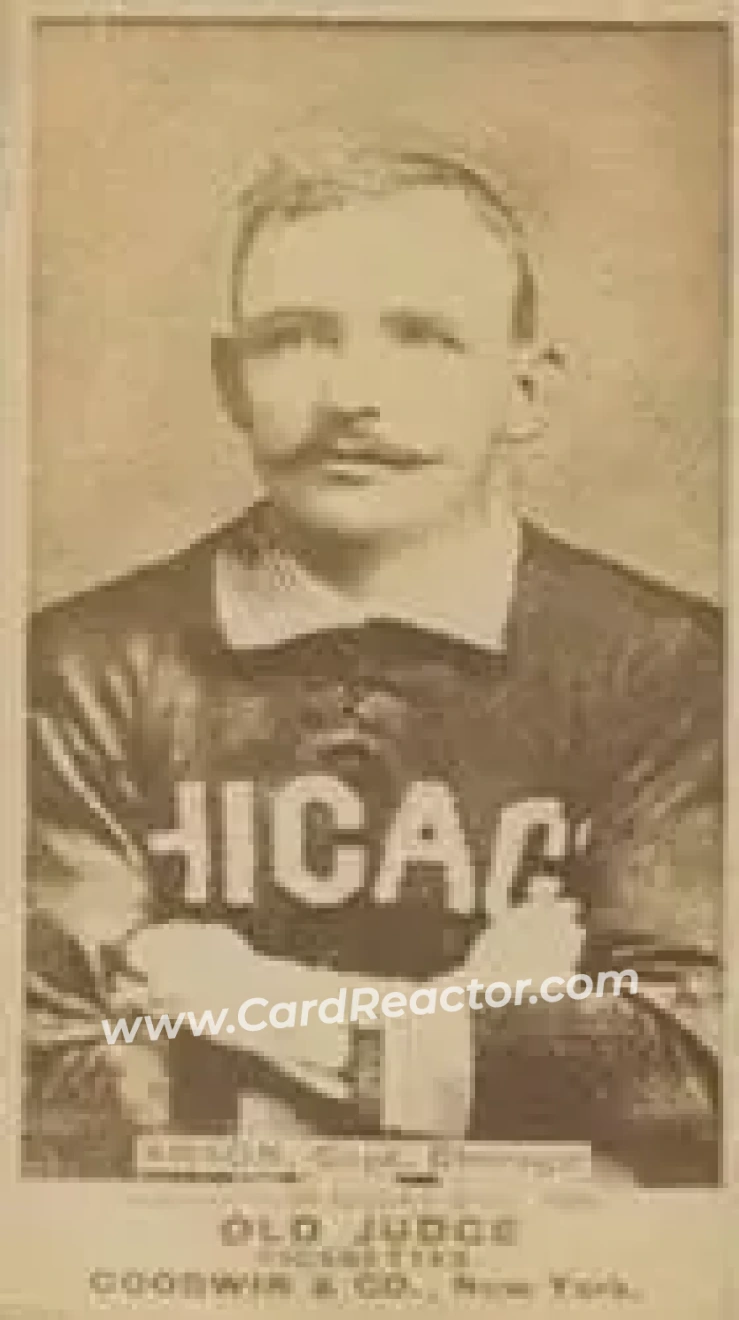 1887-90 Old Judge (N172) #NNO - Cap Anson - Chicago White Stockings - Front 1887-90 Old Judge (N172) #NNO - Cap Anson - Chicago White Stockings - Front