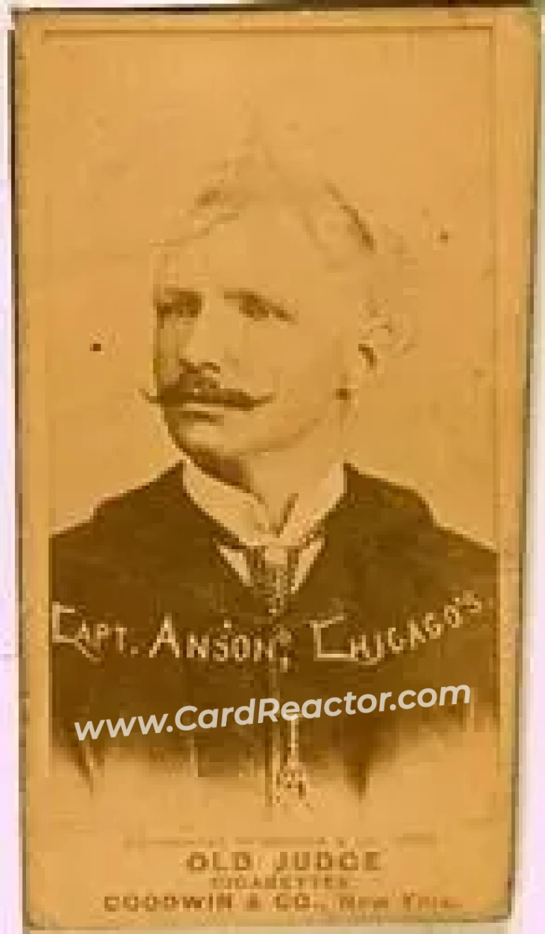 1887-90 Old Judge (N172) #NNO - Cap Anson - Chicago White Stockings - Front 1887-90 Old Judge (N172) #NNO - Cap Anson - Chicago White Stockings - Front