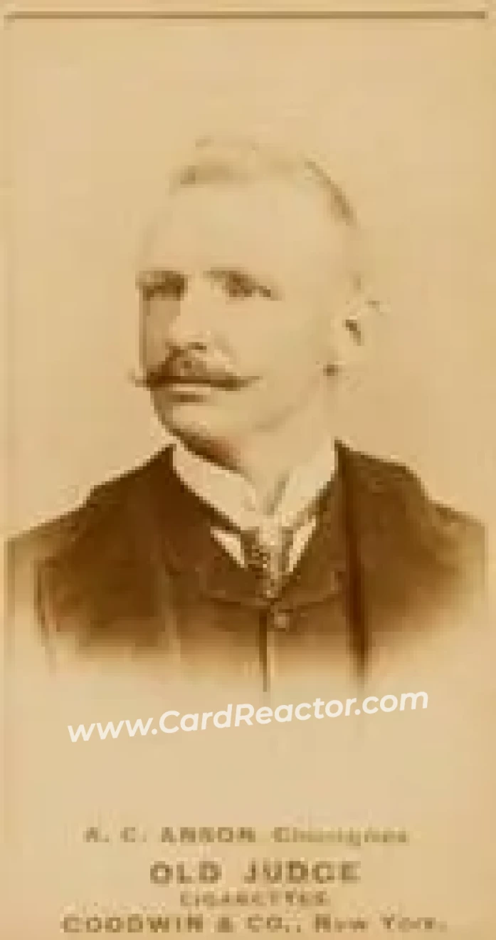1887-90 Old Judge (N172) #NNO - Cap Anson - Chicago White Stockings - Front 1887-90 Old Judge (N172) #NNO - Cap Anson - Chicago White Stockings - Front