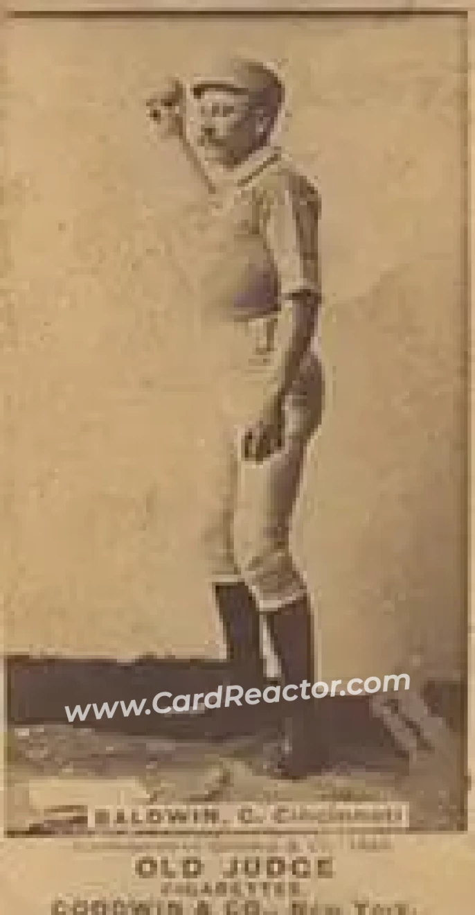 1887-90 Old Judge (N172) #NNO - Kid Baldwin - Cincinnati Red Stockings