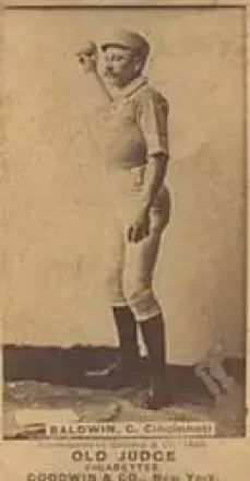 1887-90 Old Judge (N172) #NNO - Kid Baldwin - Cincinnati Red Stockings