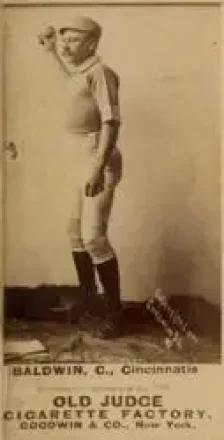 1887-90 Old Judge (N172) #NNO - Kid Baldwin - Cincinnati Red Stockings