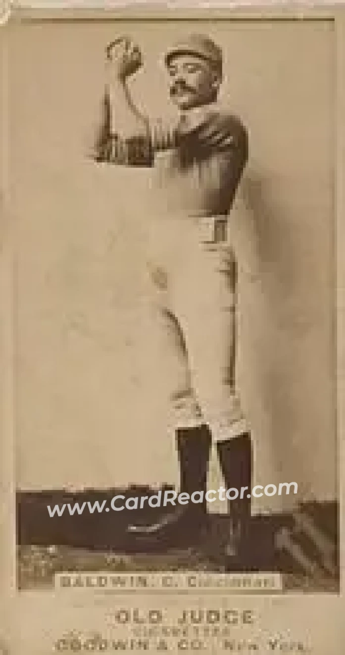 1887-90 Old Judge (N172) #NNO - Kid Baldwin - Cincinnati Red Stockings