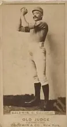 1887-90 Old Judge (N172) #NNO - Kid Baldwin - Cincinnati Red Stockings