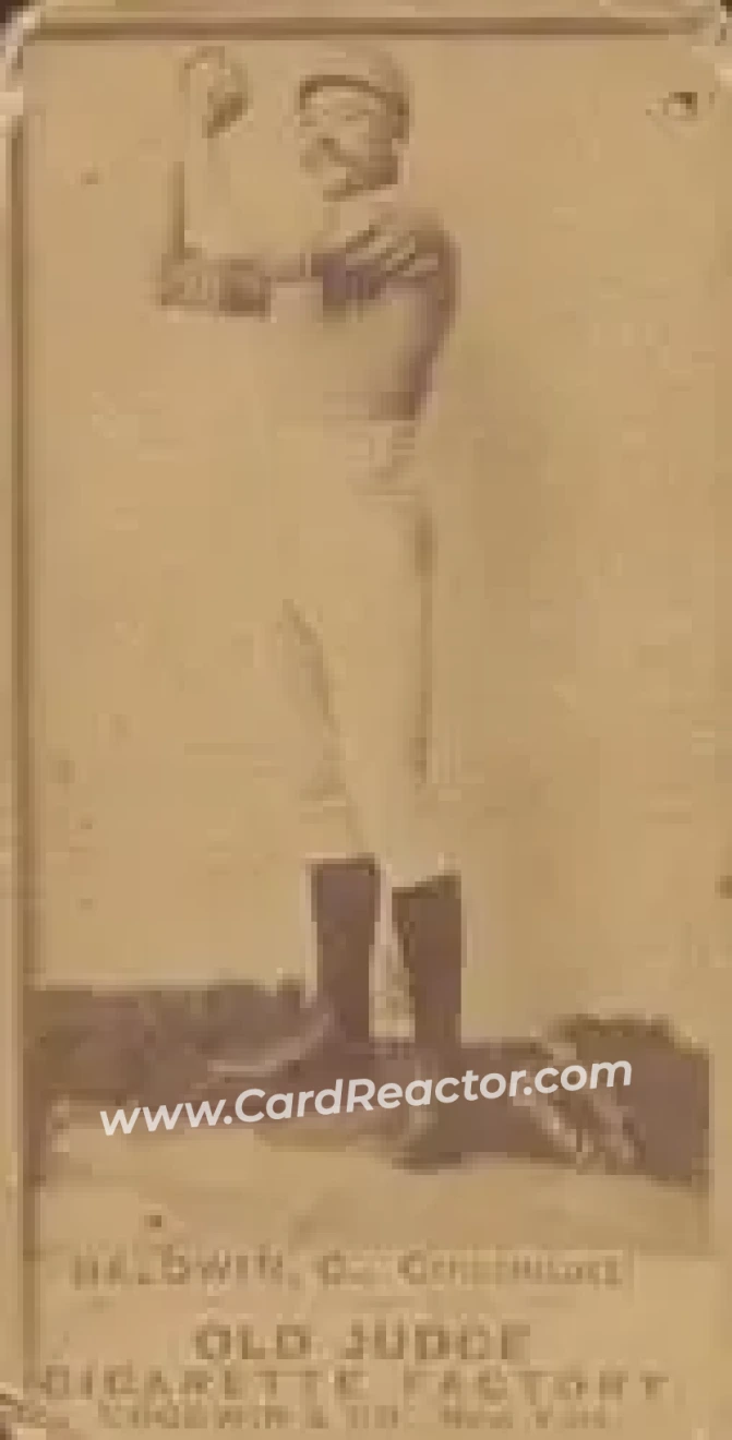 1887-90 Old Judge (N172) #NNO - Kid Baldwin - Cincinnati Red Stockings