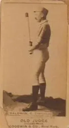 1887-90 Old Judge (N172) #NNO - Kid Baldwin - Cincinnati Red Stockings