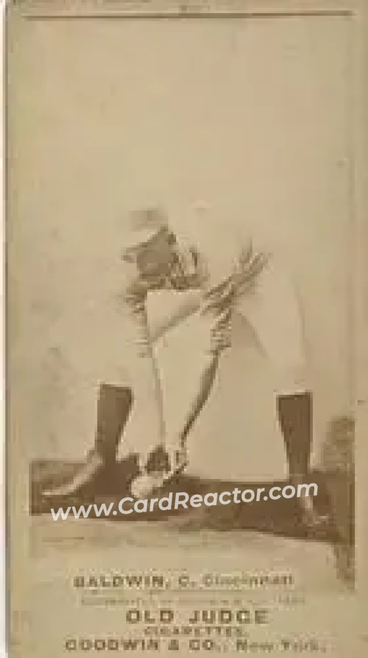 1887-90 Old Judge (N172) #NNO - Kid Baldwin - Cincinnati Red Stockings