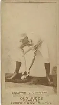 1887-90 Old Judge (N172) #NNO - Kid Baldwin - Cincinnati Red Stockings