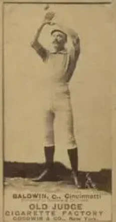 1887-90 Old Judge (N172) #NNO - Kid Baldwin - Cincinnati Red Stockings