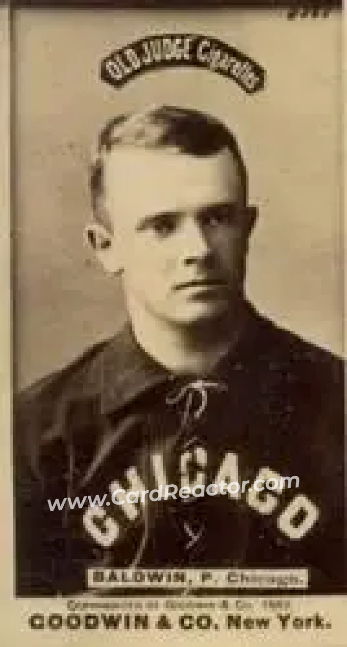 1887-90 Old Judge (N172) #NNO - Fido Baldwin - Chicago White Stockings - Front