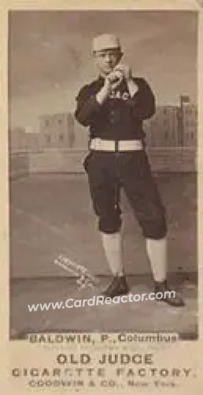1887-90 Old Judge (N172) #NNO - Fido Baldwin - Chicago Colts - Front