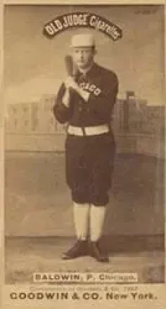 1887-90 Old Judge (N172) #NNO - Fido Baldwin - Chicago White Stockings