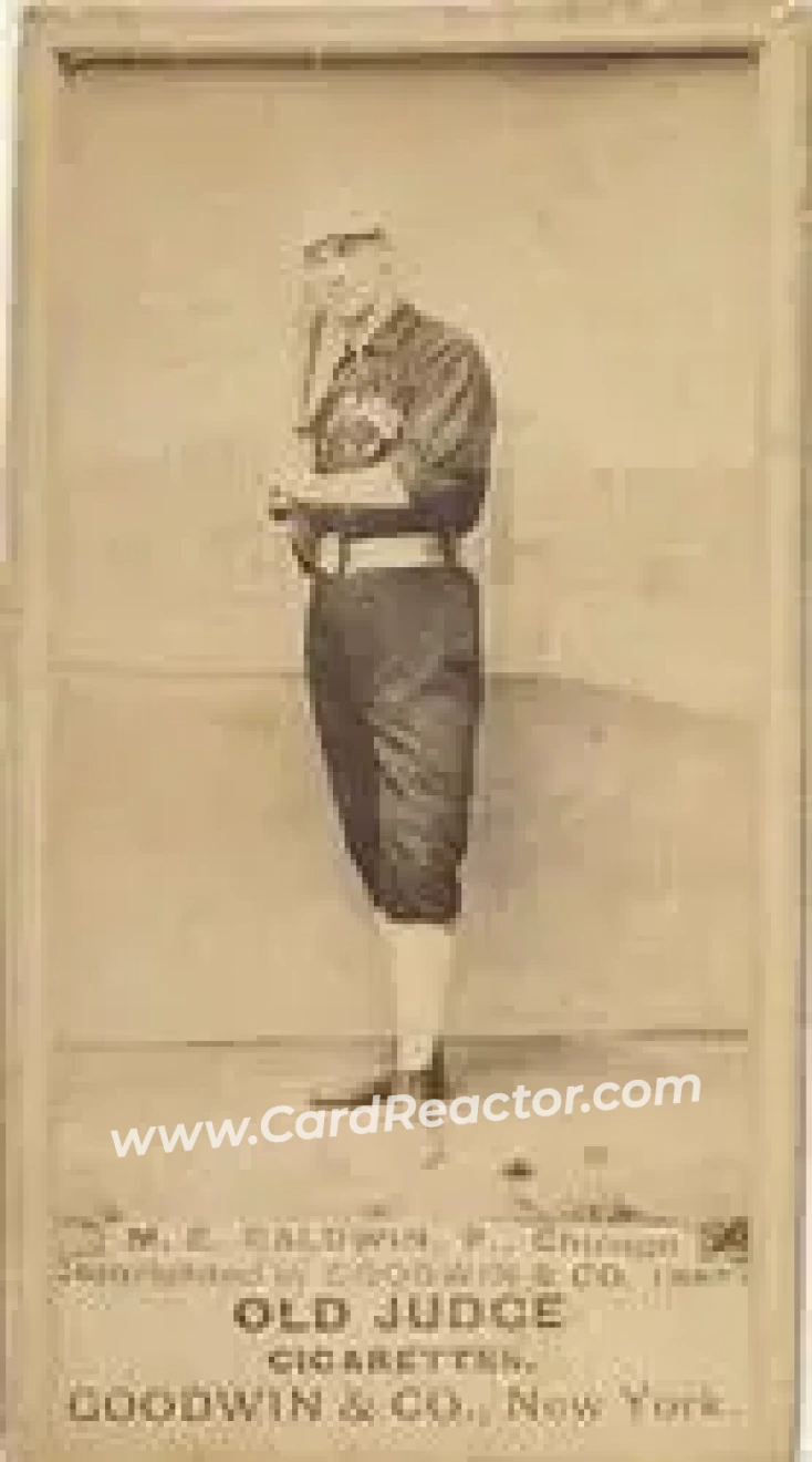 1887-90 Old Judge (N172) #NNO - Fido Baldwin - Chicago Colts - Front